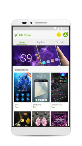 GO Launcher S – 3D Theme, Wall screenshot