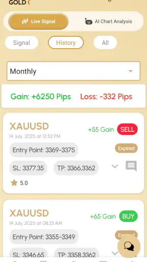 GOLD Signal Live screenshot