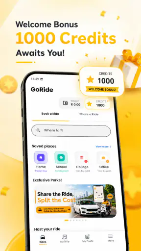 GoRide: Cab, Bike Taxi & Pool screenshot