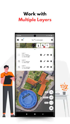 GPS Land Measurement & Survey screenshot