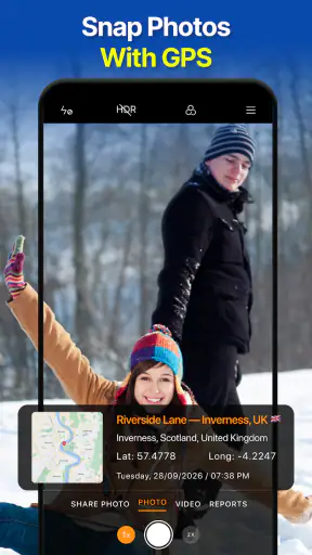 GPS Map Camera・Photo Timestamp screenshot