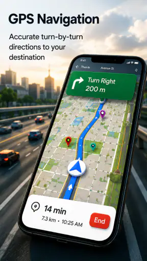 GPS Navigation & Satellite Map screenshot