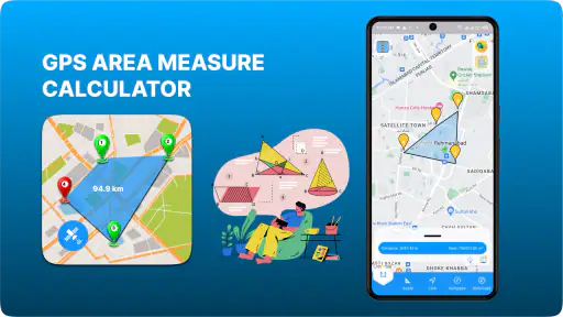 GPS भूमि क्षेत्र माप screenshot