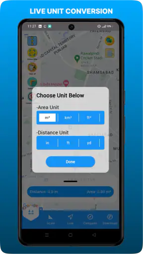 GPS भूमि क्षेत्र माप screenshot