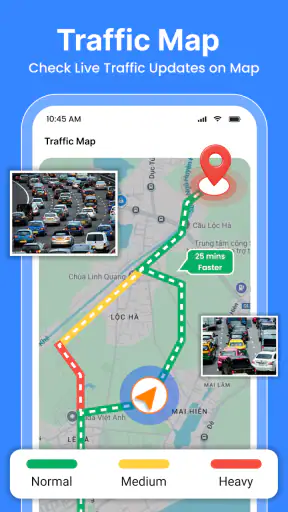 GPS, मैप्स और नेविगेशन, रूट screenshot