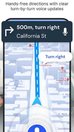 GPS वॉइस नेविगेशन अर्थ मैप screenshot