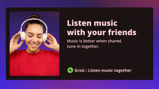 Groic - Listen music together screenshot