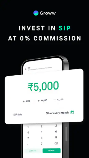 Groww Stocks, Mutual Fund, IPO screenshot