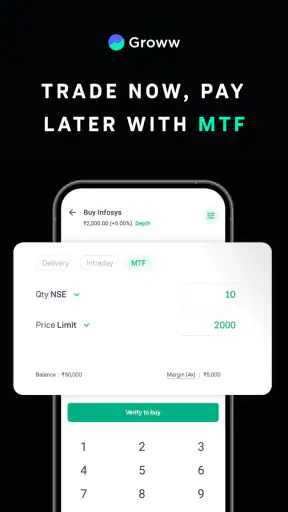 Groww Stocks, Mutual Fund, IPO screenshot