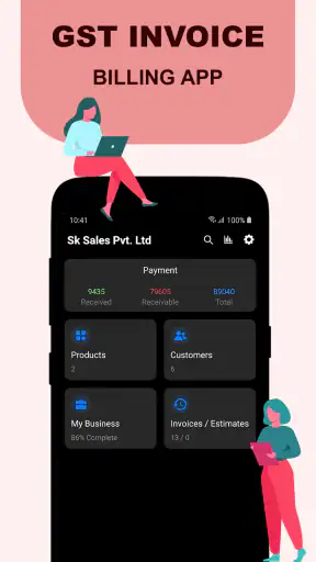 Gst invoice and billing app screenshot