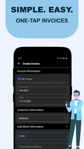 Gst invoice and billing app screenshot