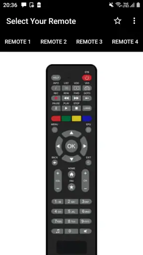 GTPL Remote Control Mobile App screenshot