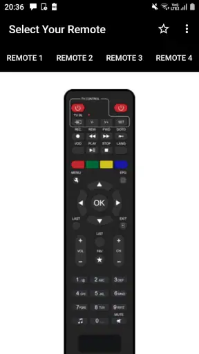 GTPL Remote Control Mobile App screenshot