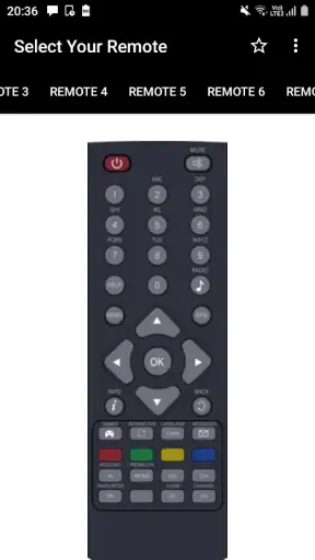 GTPL Remote Control Mobile App screenshot