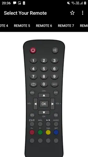 GTPL Remote Control Mobile App screenshot