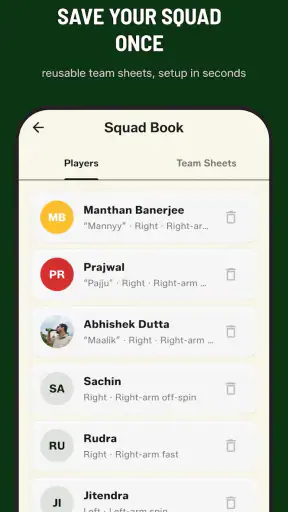 GULLY CRIX - क्रिकेट स्कोर App screenshot