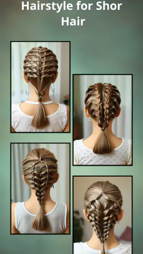 Hairstyles for short hair Girl screenshot