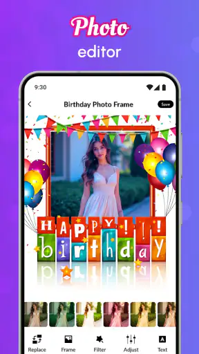 Happy Birthday Photo Frame screenshot