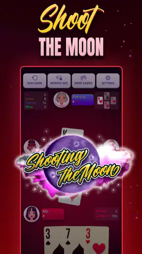 Hearts Single Player - Offline screenshot