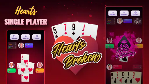 Hearts Single Player - Offline screenshot
