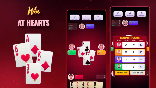 Hearts Single Player - Offline screenshot