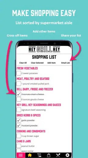 Hey Grill Hey BBQ Recipes screenshot