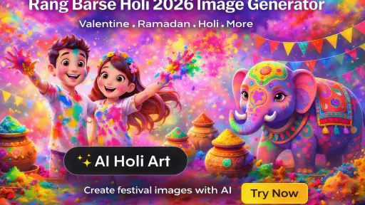 Holi DP Maker: AI Photo Editor screenshot