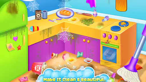 Baby Girl Home Cleaning Game screenshot