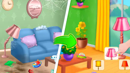 Baby Girl Home Cleaning Game screenshot