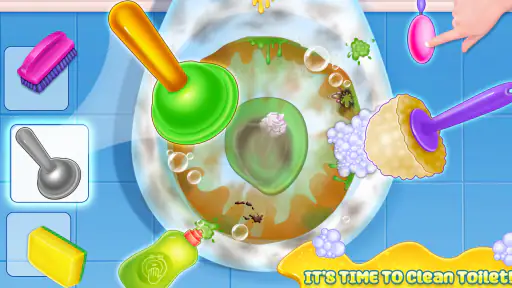 Baby Girl Home Cleaning Game screenshot