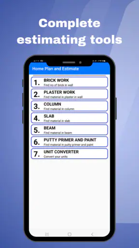 Home Plan And Estimate screenshot