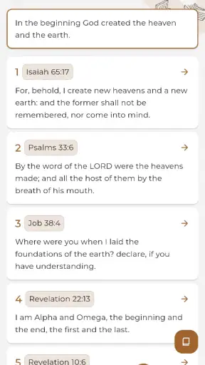 Horeb Reference Bible screenshot