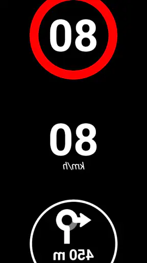 HUD Speed limits and alerts screenshot