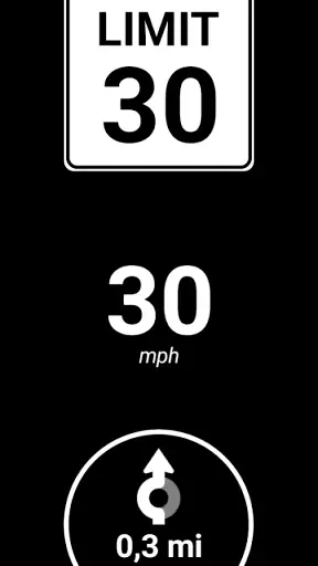 HUD Speed limits and alerts screenshot