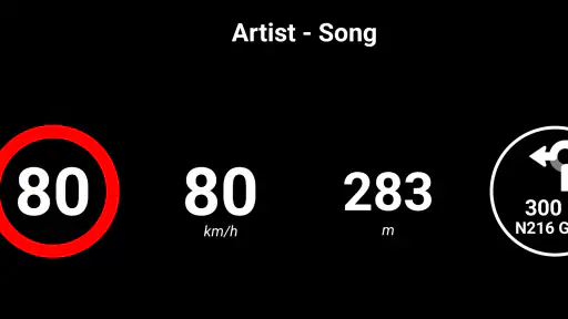 HUD Speed limits and alerts screenshot