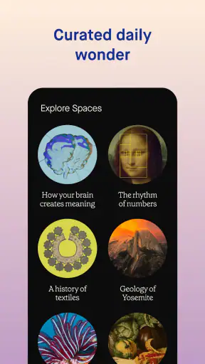 Humane Space: Daily Curiosity screenshot