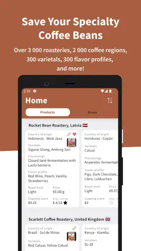 iBrewCoffee - Coffee Journal screenshot