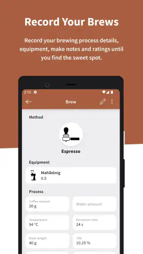 iBrewCoffee - Coffee Journal screenshot