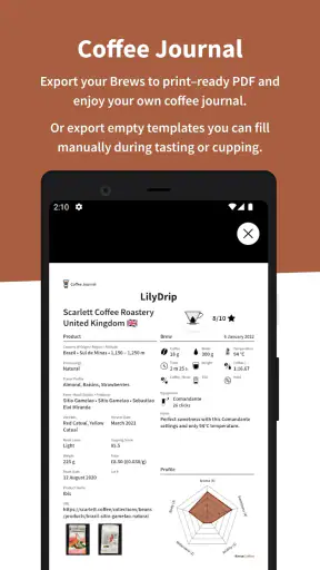 iBrewCoffee - Coffee Journal screenshot