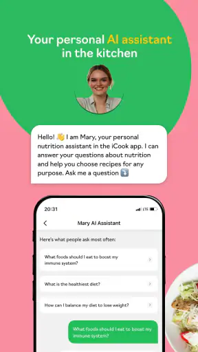 iCook: योजना पोषण, स्वस्थ मेनू screenshot