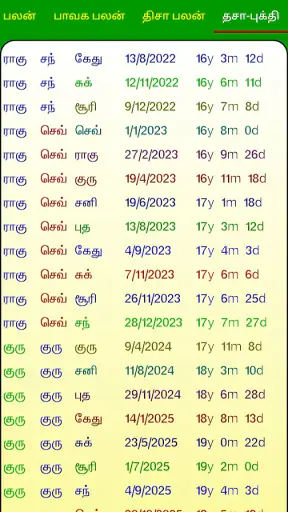 ICS Software Tamil AstrologyS1 screenshot