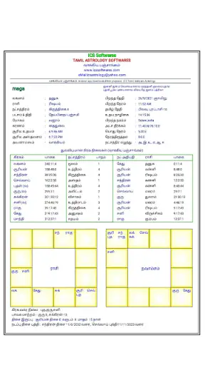 ICS Tamil Vakkiam Astrology V3 screenshot