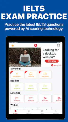 IELTS Exam Practice Assistant screenshot