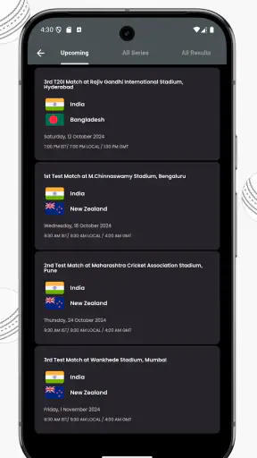 IND vs SL Live Cricket Score screenshot