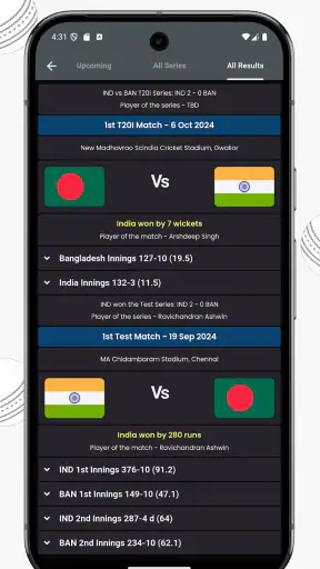 IND vs SL Live Cricket Score screenshot