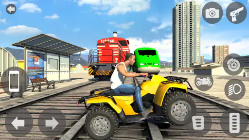 Indian City Bike Rider 3D Game screenshot