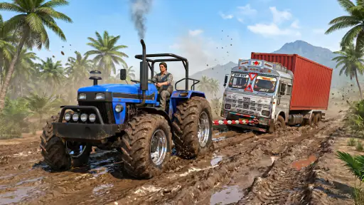 Indian Desi Farming Tractor 3D screenshot