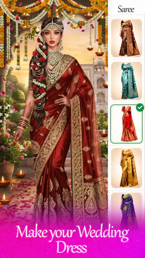 Indian Fashion Wedding Dressup screenshot