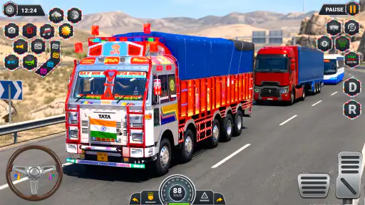 Indian Truck Cargo Truck Game screenshot