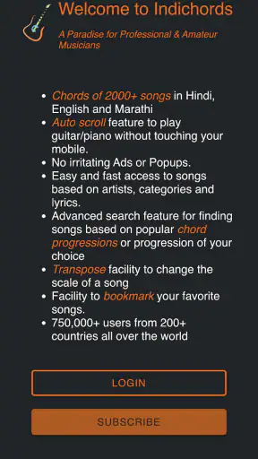 Indichords screenshot